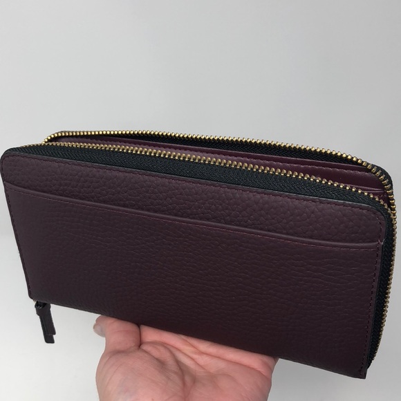 Nwt Kate Spade Neda deep plum wallet - Picture 6 of 6